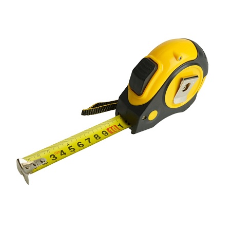 Рулетка, 10 м х 25 мм, прорезиненное покрытие, II класс точности, автостоп MTS-710-R - фото