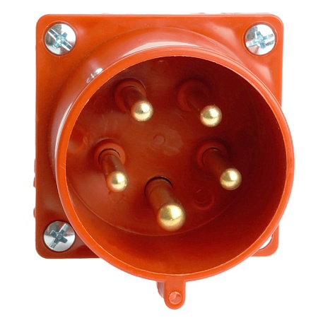 Вилка угловая ST-525 32А 380В 3P+PE+N IP44, PPG32-525-44, Stekker - фото