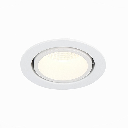 Св-к встр. Белый LED 1*10W 3000K 750Lm Ra>90 38° IP20 D102xH85 170-240V ST705.538.10 - фото