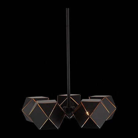 Люстра потолочная ST-Luce Черный/Черный, Золото E14 5*40W SL258.402.05 - фото