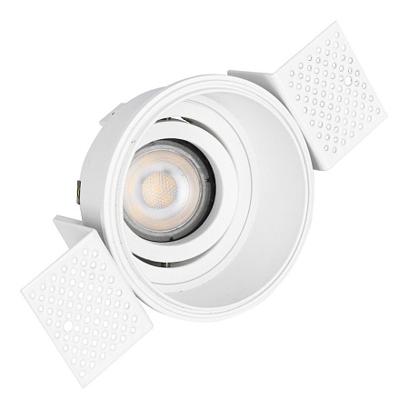 Св-к встр. Белый GU10 1*50W IP20 D91,5xH5,2 220V Без ламп ST262.508.01 - фото