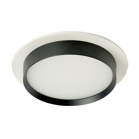 Светильник встраиваемый Feron DL507 потолочный GX53 белый + черный круг - фото