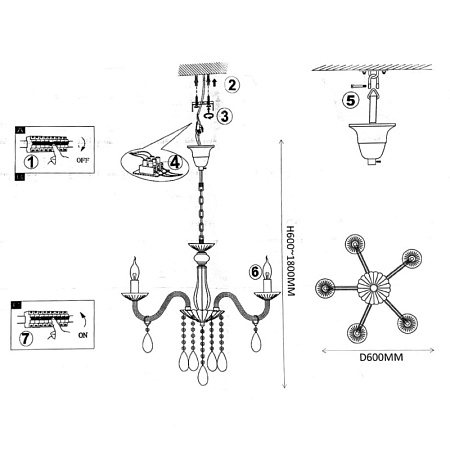 Подвесная Люстра Rainbow D60 Imperiumloft 196806-26 - фото