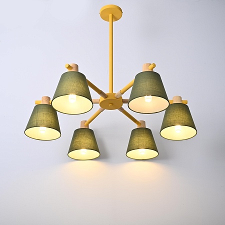 Потолочная Люстра На Штанге Natura A Green 6 Imperiumloft 177993-26 - фото