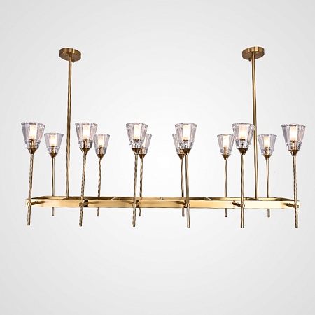 Люстра Torche De Verre Linear Chandelier 12 Imperiumloft 74929-22 - фото