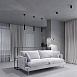 Светильник подвесной светодиодный Trio 12W 4000K  черный 50310 LED - фото