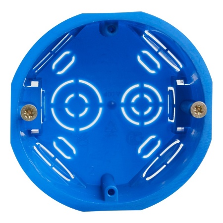 Подрозетник 68*45мм STEKKER EBX20-01-2 для сплошных стен, синий (без инд. стикера) - фото