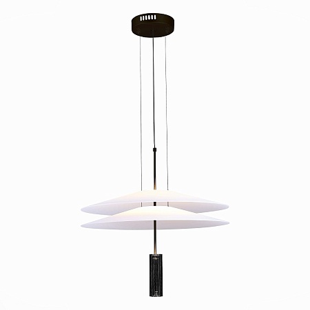 Люстра подвесная ST-Luce Черный/Белый LED 1*15W 3000K SL6101.403.01 - фото