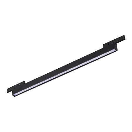 Магнитный трековый светильник Черный LED 1*8W 3000K 250Lm Ra>80 100° IP20 L300xW10xH18 ST665.436.08 - фото