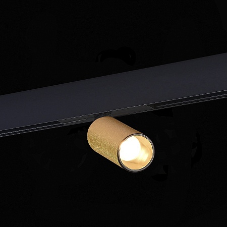 Магнитный трековый светильник Золотистый LED 1*12W 3000K 500Lm Ra>90 IP20 D50xH173 48VV ST807.236.12 - фото