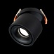 Св-к встр. Черный LED 1*12W 3000K 1 000Lm Ra>90 36° IP20 D100xH105 170-240VV ST652.438.12 - фото