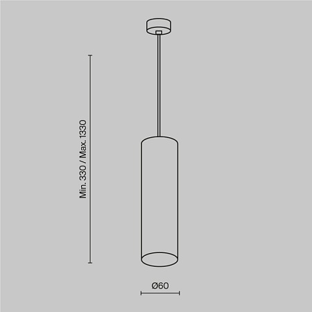 Подвесной светильник Technical Focus P075PL-01MG - фото
