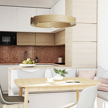 Подвесной Кольцевой Светильник Range 1 D55 Black Walnut Imperiumloft 101957-26 - фото