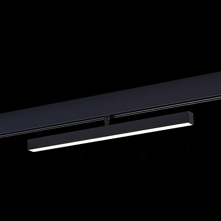 Магнитный трековый светильник Черный LED 1*12W 4000K 750Lm Ra>90 120° IP20 L405xW22,5xH ST802.446.12 - фото