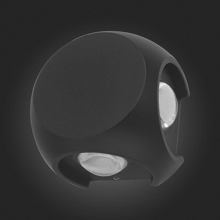 Светильник уличный настенный ST-Luce Черный/Черный LED 1*4W 4000K SL9505.401.01 - фото