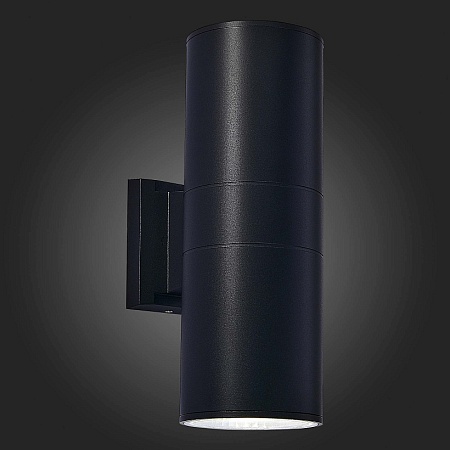 Светильник уличный настенный ST-Luce Черный/Черный LED 2*8W 4000K SL074.411.02 - фото
