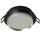 Светильник встраиваемый Feron DL507 потолочный GX53 черный + серебро круг