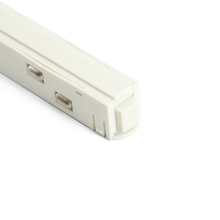 Соединитель-коннектор для низковольтного шинопровода, белый прямой, LD3003 - фото