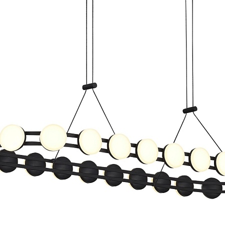 Светильник подвесной ST-Luce черный/белый LED 1*50W 4000K SL6610.403.26 - фото