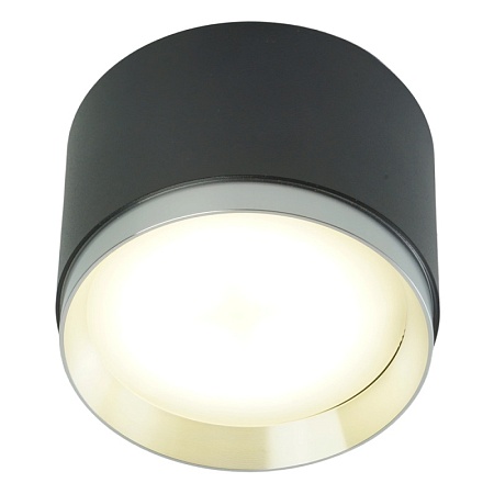 Светильник потолочный Feron Barrel DUET HL459 12W, 230V,GX53, черный + хром IP20 - фото