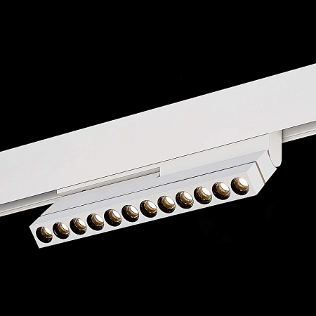 Магнитный трековый светильник Белый LED 1*12W 3000K 450Lm Ra>90 36° IP20 L220xW22xH117 ST805.536.12 - фото