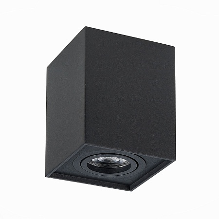 Светильник потолочный Черный GU10 1*50W L100xW100xH123 220V Без ламп ST109.407.01 - фото