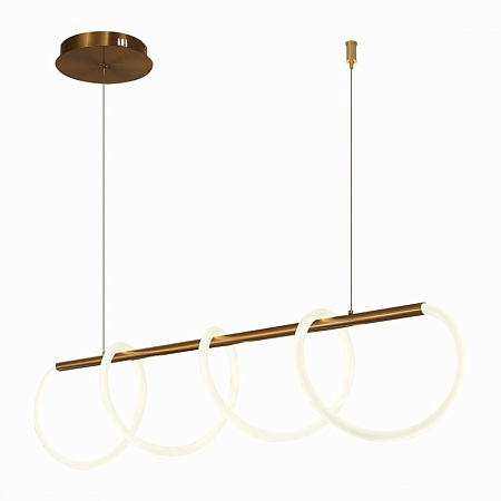 Светильник подвесной ST-Luce Латунь/Белый LED 1*45W 4000K SL6102.303.45 - фото