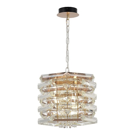 Светильник подвесной ST-Luce медь/прозрачный E14 4*40W SL6137.203.04 - фото