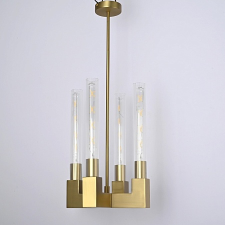 Люстра Canelle Pendant Lamp 4 Modern Brass Imperiumloft 84608-22 - фото