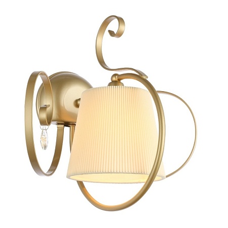 Светильник настенный Золотистый/Белый E14 1*40W SL177.201.01 - фото