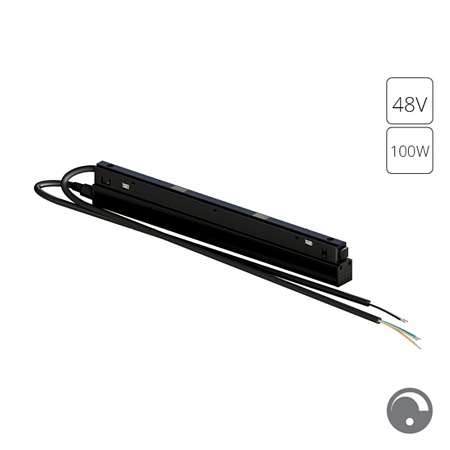 Блок питания встраиваемый в трек 48V 100W для магнитной трековой системы ARTE LAMP LINEA A482706 - фото