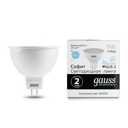 Светодиодная лампа GAUSS 13539_GAUSS - фото