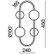 Настенный светильник (бра) Freya FR5233WL-02BS - фото