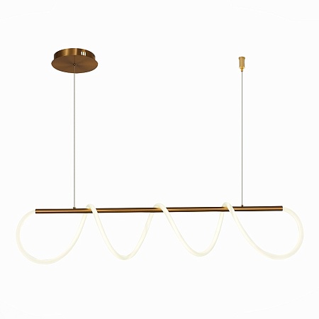 Светильник подвесной ST-Luce Латунь/Белый LED 1*45W 4000K SL6102.303.45 - фото