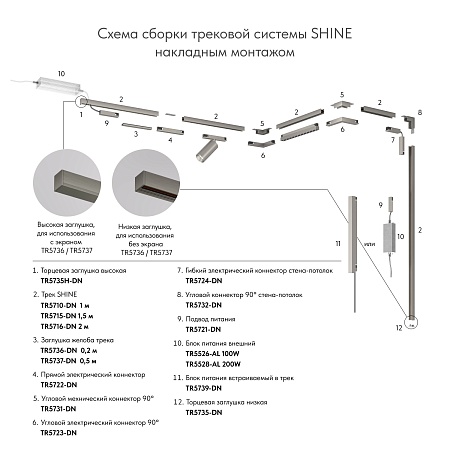 Трековый светильник Denkirs SHINE BASE TR5710-DN - фото