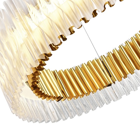 Светильник подвесной ST-Luce Золотистый/Прозрачный LED 1*87W 3000K SL6012.213.01 - фото