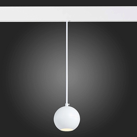 Магнитный трековый светильник подвесной Белый LED 1*12W 3000K 750Lm Ra>80 36° IP20 D100 ST354.533.12 - фото
