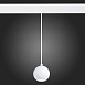 Магнитный трековый светильник подвесной Белый LED 1*12W 3000K 750Lm Ra>80 36° IP20 D100 ST354.533.12 - фото