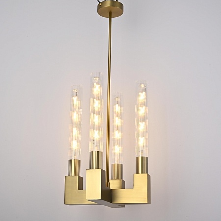 Люстра Canelle Pendant Lamp 4 Modern Brass Imperiumloft 84608-22 - фото