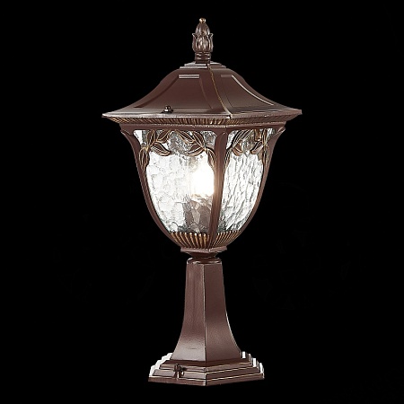 Светильник уличный наземный ST-Luce Кофейный/Кофейный, Прозрачный E27 1*60W SL083.705.01 - фото