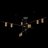 Светильник потолочный ST-Luce Черный/Латунь GU10 9*7W SL1206.402.09
