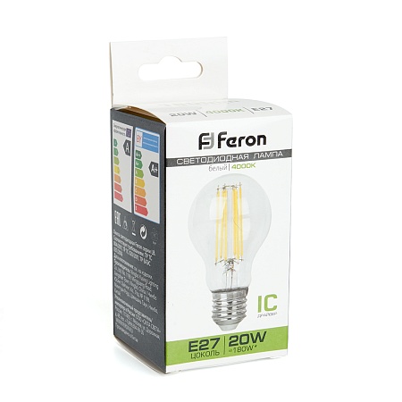 Лампа светодиодная Feron LB-620 Шар E27 20W 175-265V 4000K - фото