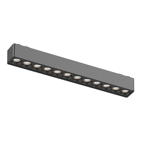 Магнитный трековый светильник Черный LED 1*12W 4000K 710Lm Ra>90 36° IP20 L230xW26xH24 ST673.446.12 - фото