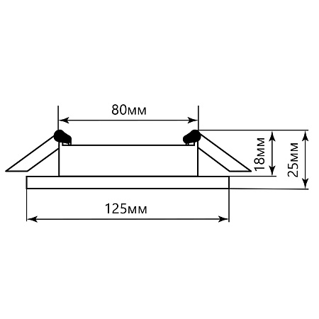 Светильник встраиваемый с белой LED подсветкой Feron CD5023 потолочный GX53 без лампы, матовый - фото