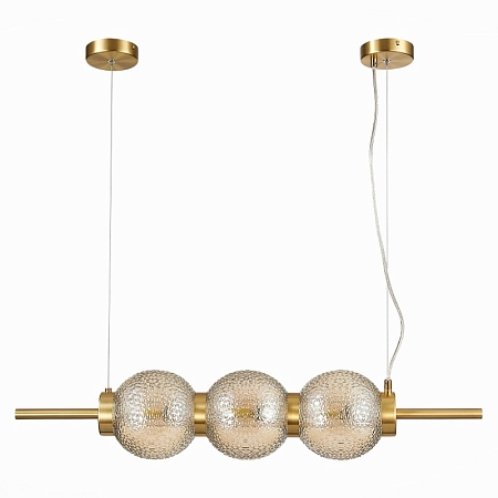 Светильник подвесной ST-Luce Латунь/Коньячный E14 3*40W SL1155.313.03 - фото