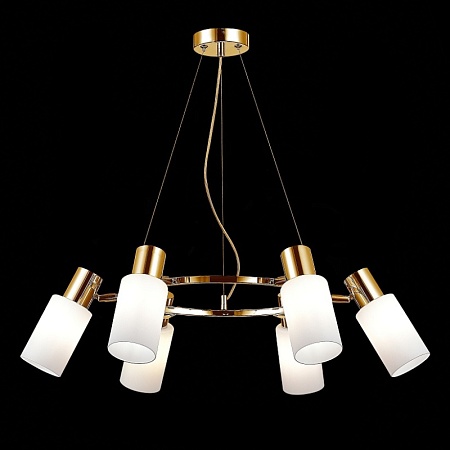 Светильник подвесной Латунь/Белый E14 6*60W SLE1139-303-06 - фото