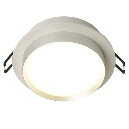 Светильник встраиваемый Feron DL507 потолочный GX53 белый + серебро круг - фото