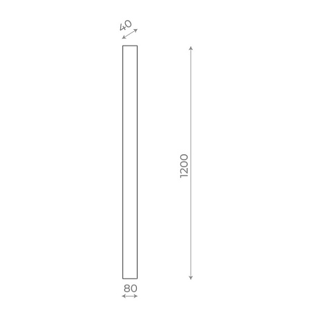 Светильник уличный настенный ST-Luce Черный LED 1*29W 4000K SL9511.421.01 - фото