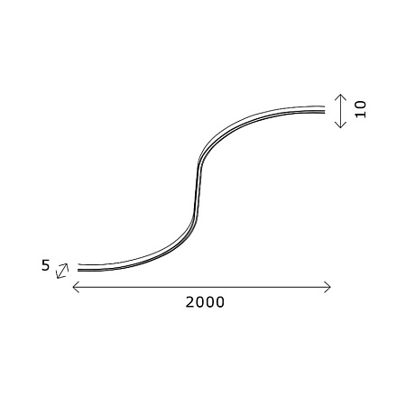 Гибкий светодиодный светильник Белый,Черный LED 1*16W 4000K 300Lm Ra>80 100° IP20 L2 00 ST668.446.16 - фото