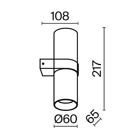 Настенный светильник (бра) Technical C069WL-02MG - фото